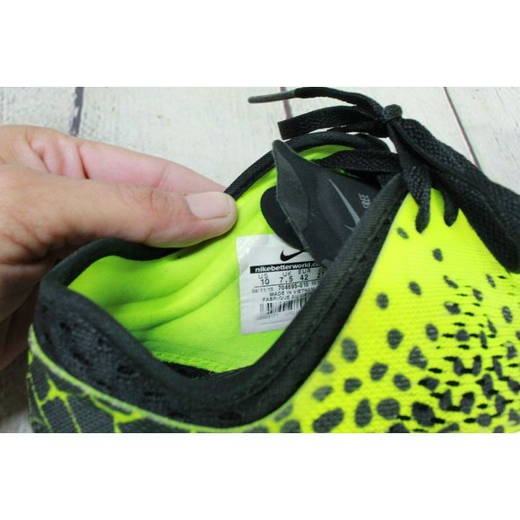 Nike Free 5.0 TR Yellow Nylon Lace Up Running Sneaker Shoes Size 10 - Picture 8 of 9